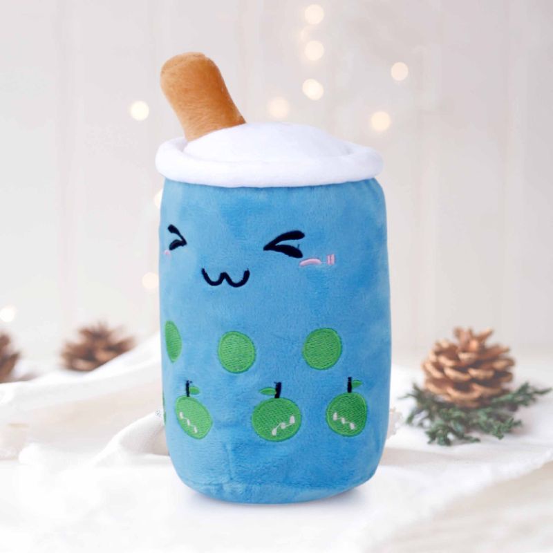 Boneka Boba Biru Berlabel SNI Tinggi 23 cm Bahan Premium | Boneka Cantik Lucu Lembut Ditangan Bahan Velboa Berkualitas