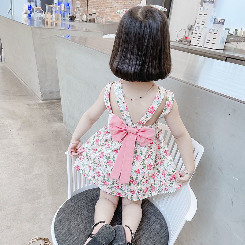 (LOLI-JKT) BD-163 DRESS ANAK CEWEK MOTIF BUNGA PETUNIA SIZE 90-140