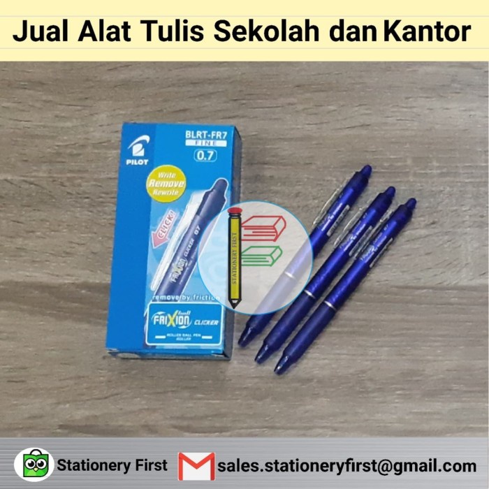 

NEW Pen Pilot Frixion (Pen bisa dihapus) 0.7 - Biru