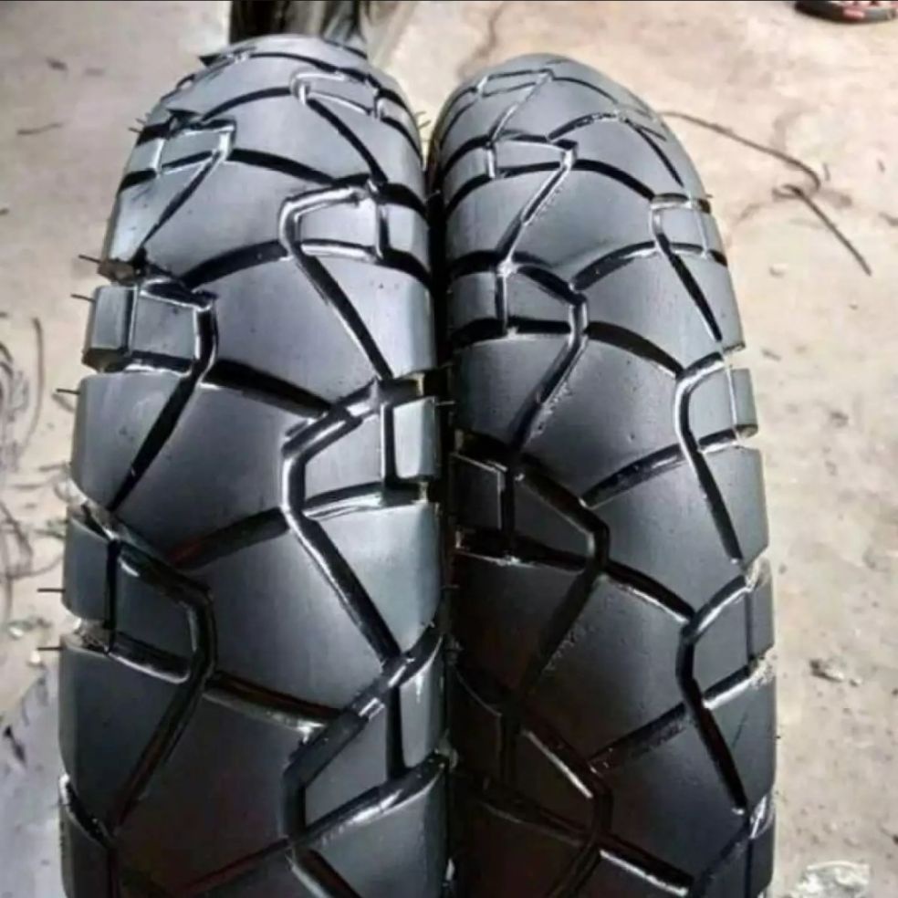 Ban motor semi trail ukuran  80/90 & 90/90 ring 14 sepasang