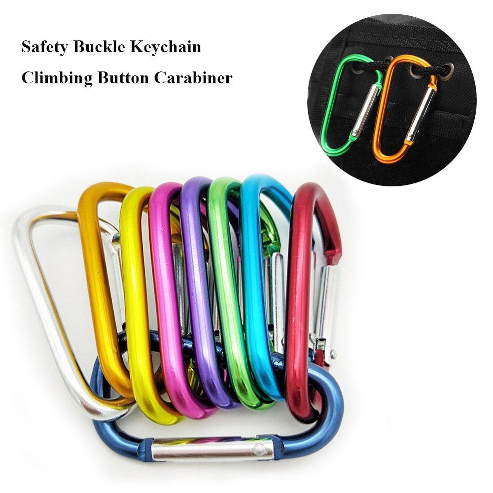 Wonder1 /5 /10Pcs Tombol Panjat Peralatan Baru Multicolor Aluminium Alloy Carabiner