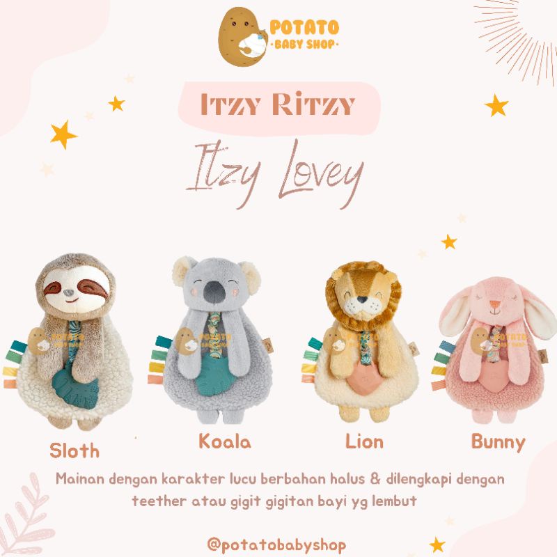 Itzy Ritzy - Lovey Plush and Teether Toy