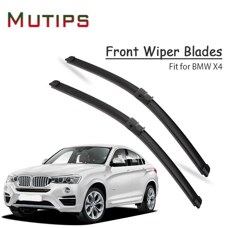 1 Set Karet Wiper Depan Mobil Untuk BMW X4 F26X4 Series 2017 2016 2015 2014 M