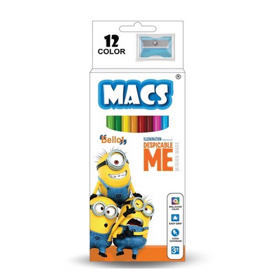 

Pensil Warna MACS Minion 1 Despicable me 12 pencil color