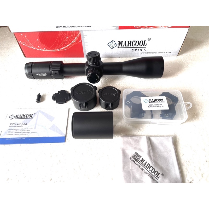 TELESKOP MARCOOL WOLVERINE 4-16x44 SfirG titik dot nyala