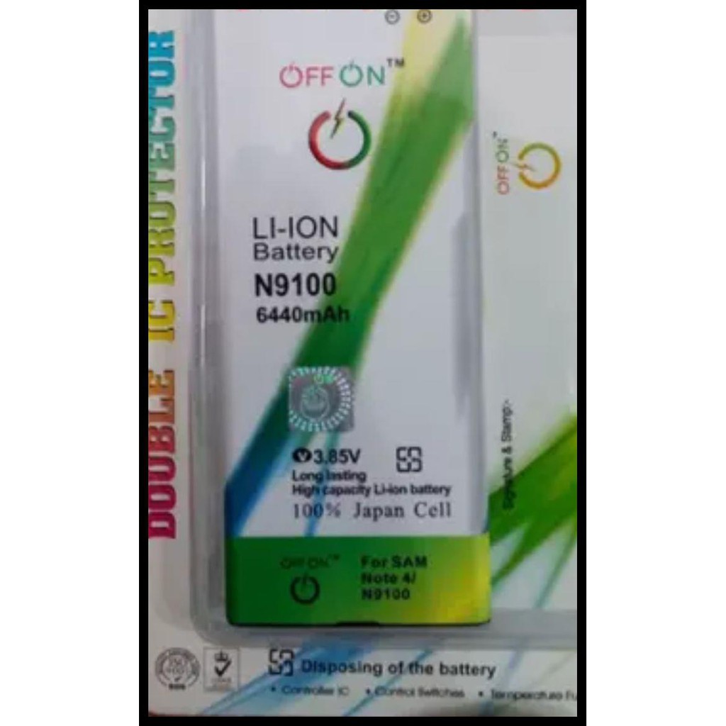 Baterai Samsung Note 4 N9100 Battery Batre