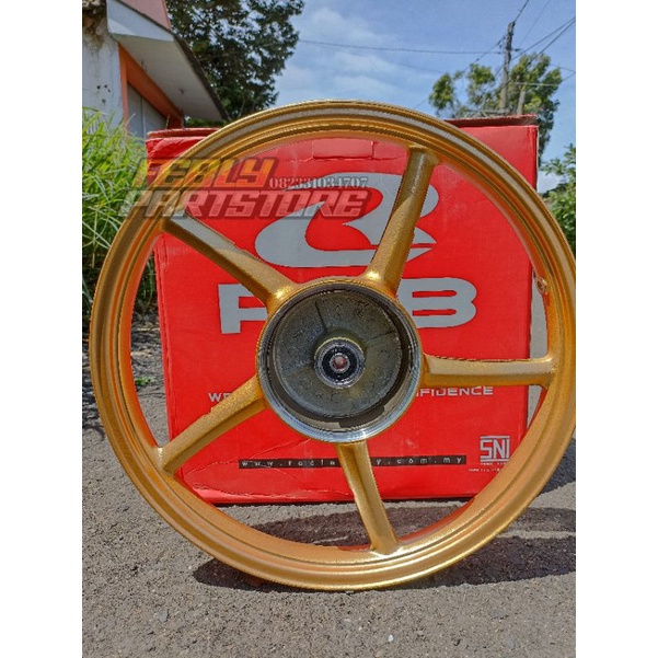 VELG BELAKANG RCB 17X160 GOLD ORIGINAL VELG BINTANG RCB JUPITER VEGA FIZ CB GL MP TIGER GL100 NINJA 