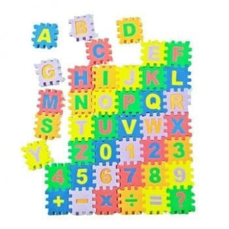 Mainan puzzle spons huruf mainan anak huruf angka spon