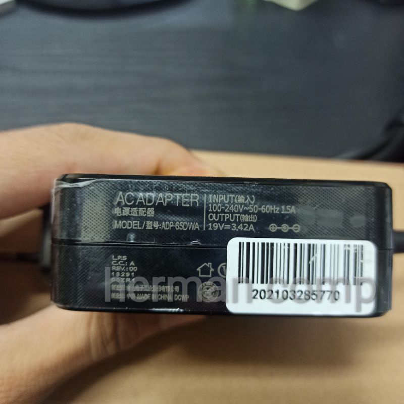 Original Adaptor Asus ADP-65DW A, ADP-65DW C, ADP-65DW Z 19V-3.42A DC 5.5*2.5mm