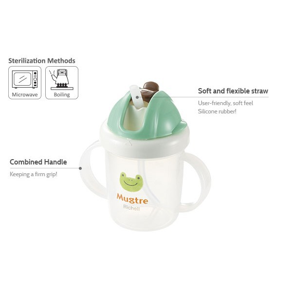 Richell Mugtre Straw Mug - 98591 Botol Minum Anak