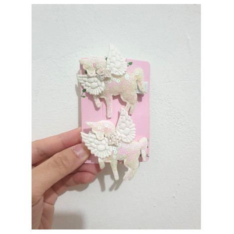 Jepit Rambut Anak Unicorn / Pita Rambut Unicorn Handcarry Bangkok / Jepitan Rambut Unicorn Blink