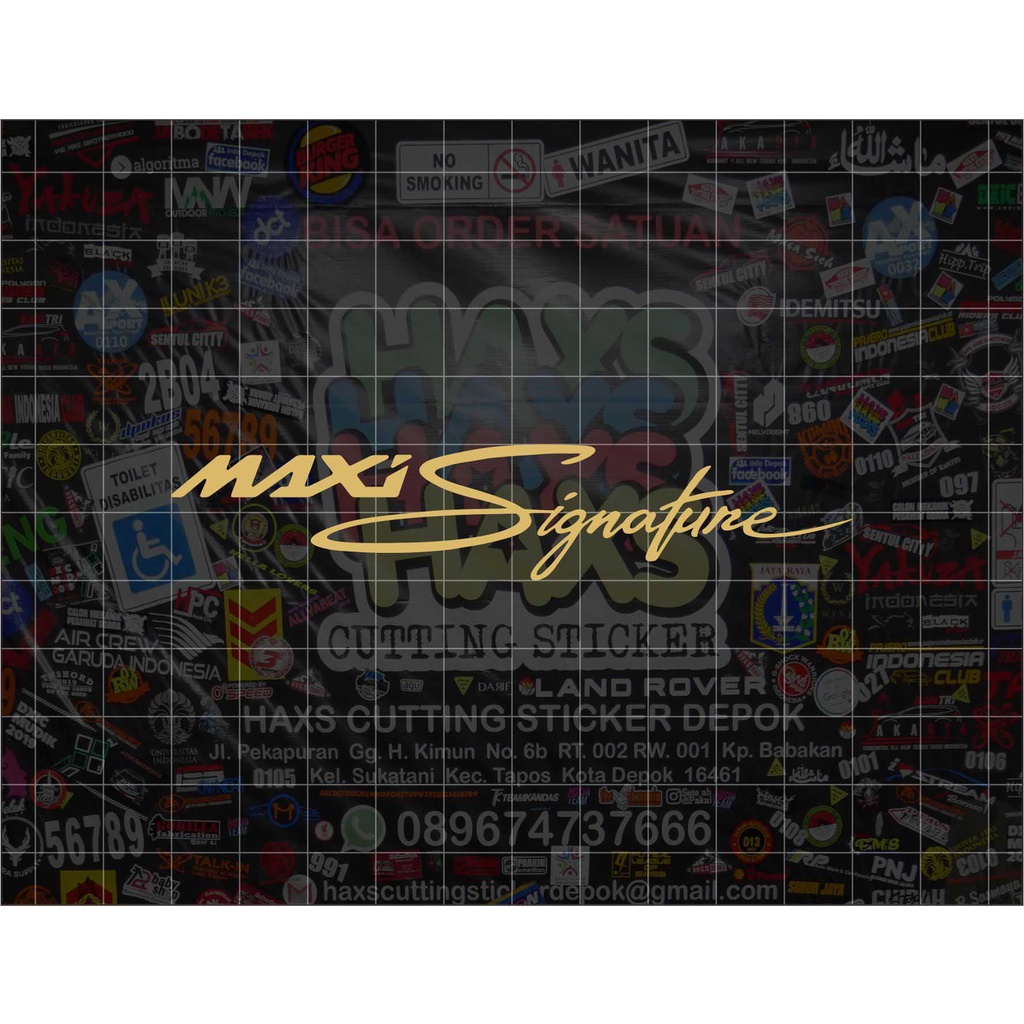 Cutting Sticker MAXI Signature NMAX XMAX LEXI