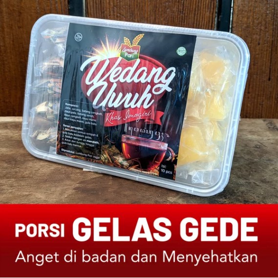 

WEDANG UWUH KHAS IMOGIRI KOMPLIT tinggal seduh plus gula batu