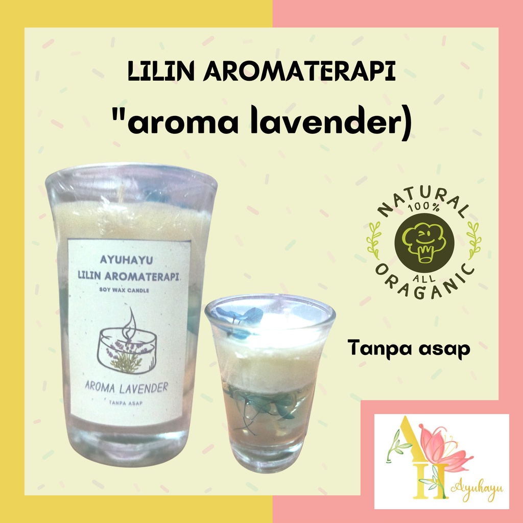 LILIN AROMATERAPI SCENTED CANDLE SOY WAX NATURAL