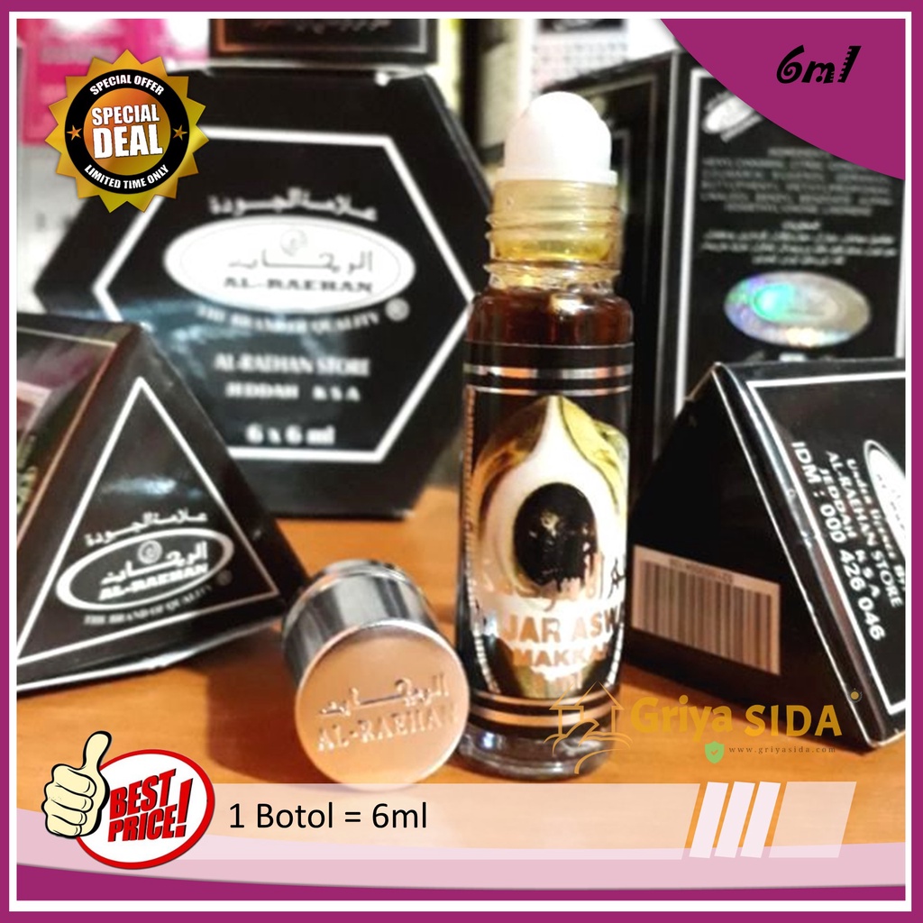 Parfum Hajar Aswad 6ml alraehan aroma hajar al raehan mirip al rehab parfum Harga grosir PROMO