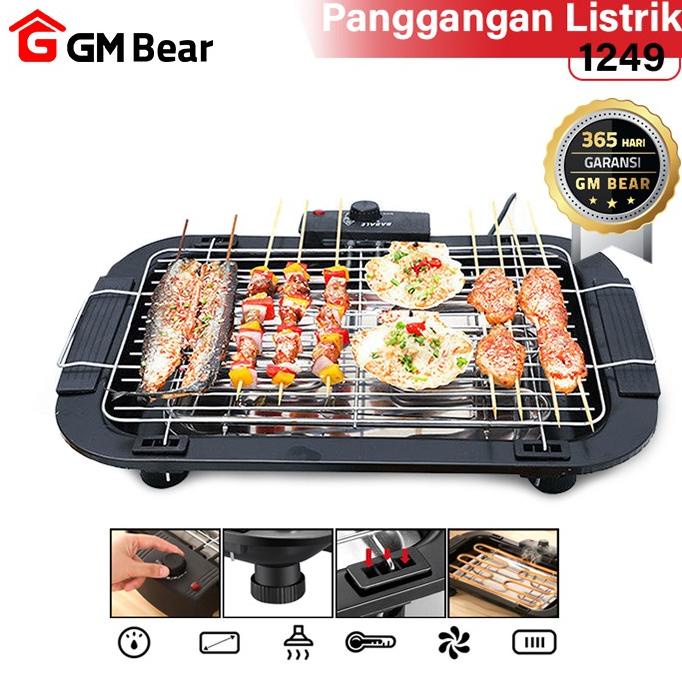 GM Bear Alat Pemanggang Listrik Portable 1249 - Electric Grill BBQ
