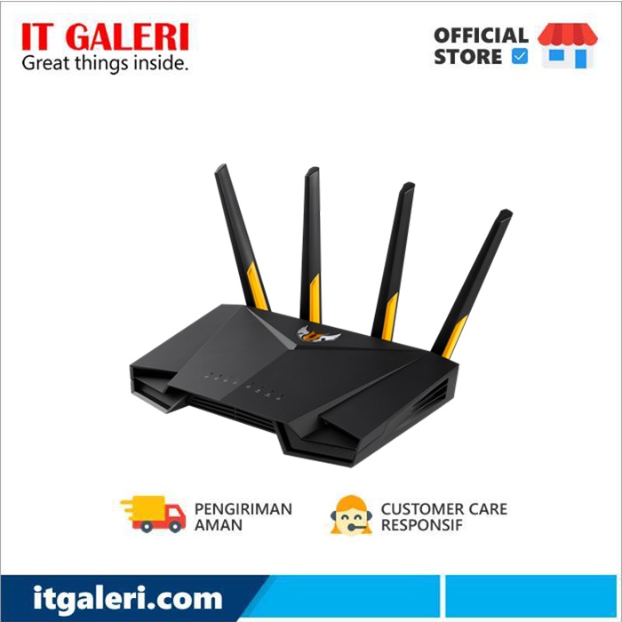 ASUS TUF Gaming AX3000 Dual Band WiFi 6 Router, WiFi 6, 802.11ax, up to 2700 sq ft & 25+ devices, Li