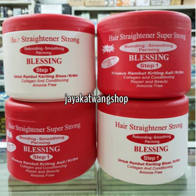 BLESSING 1KG (1000gr) STEP 1 OBAT REBONDING SMOOTHING STRONG / SUPER STRONG / SPA / TREATMENT