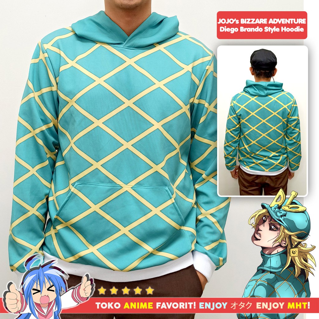 Jaket Hoodie Sweater Anime Jojo Bizare Adventure - Diego Brando Style