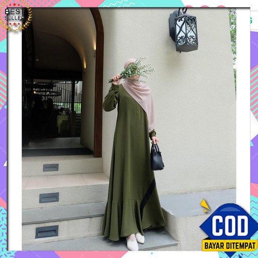 Bj Wanita Sar'Ii Gamis Inport Terbaru 2022 Gsmis Remaja Termurah Gmis  Senja Army Series Size S M L