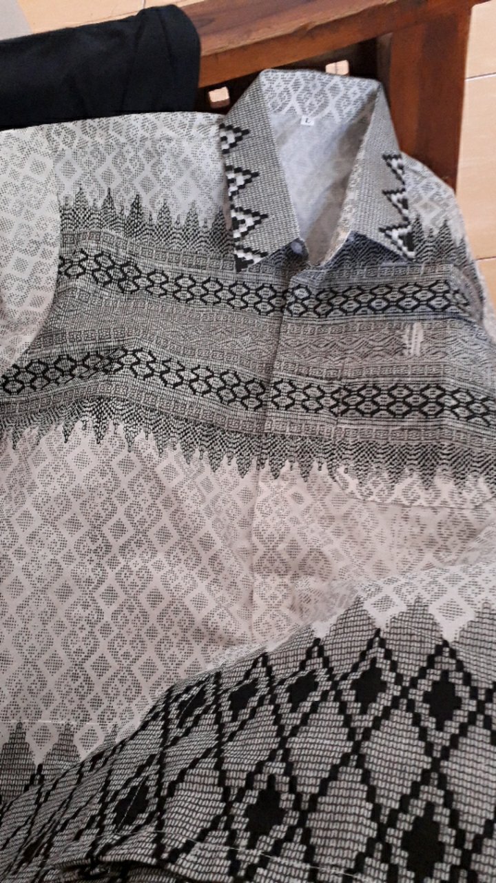 Bswart Batik Hrb026 Kenongo Hem Pendek Padi Pekalongan M L Xl Batik Pria Murah Modern Grosir Eltobeb