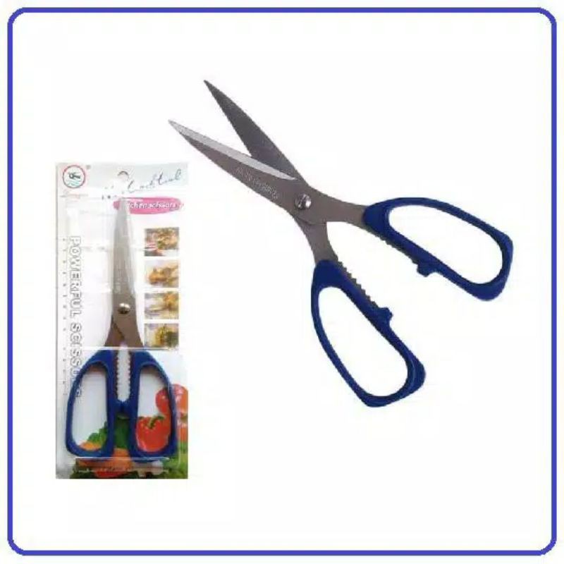 Gunting Dapur Langyan E-30 Kitchen Scissors 0550 Gunting Besar Serbaguna Ikan Ayam Daging Stainless Steel