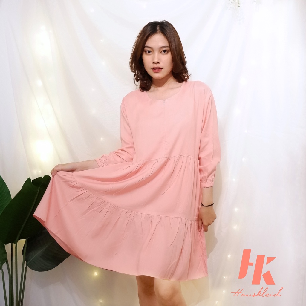 SLIKA - RUFFLE MINI DRESS | RESLETING DEPAN | DASTER POLOS