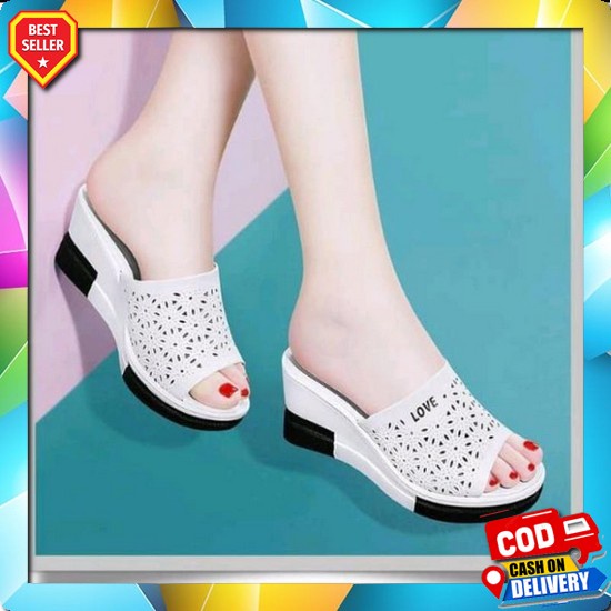 Sandal Wedges Wanita Terbaru Wedges Kondangan Trend Kekiniann Abbushoes Us 74 Sandal Wedges Laser Un