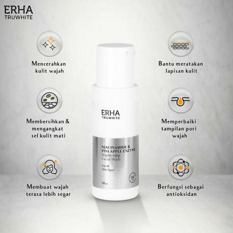 ERHA Truwhite Brightening Facial wash 60ml