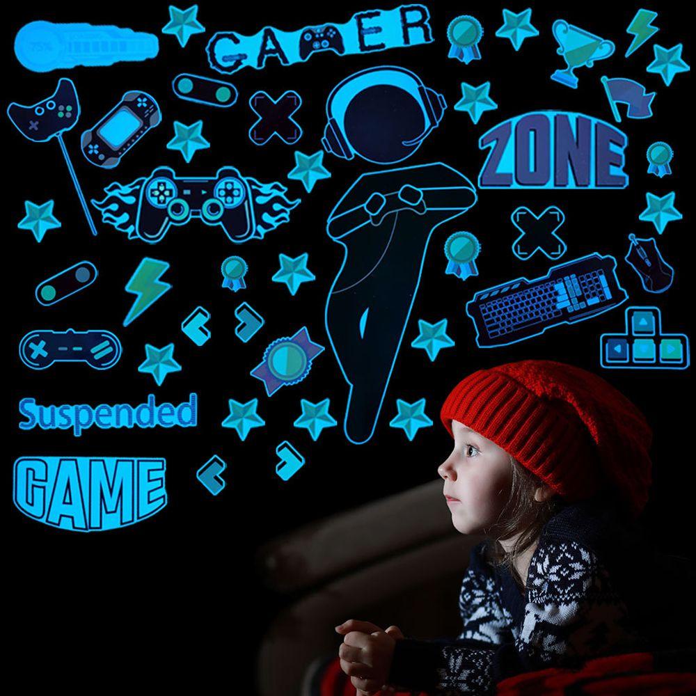 Top Luminous Wall Sticker Dots Anak Bulan Dekorasi Rumah Cosmic Castle Glow In The Dark