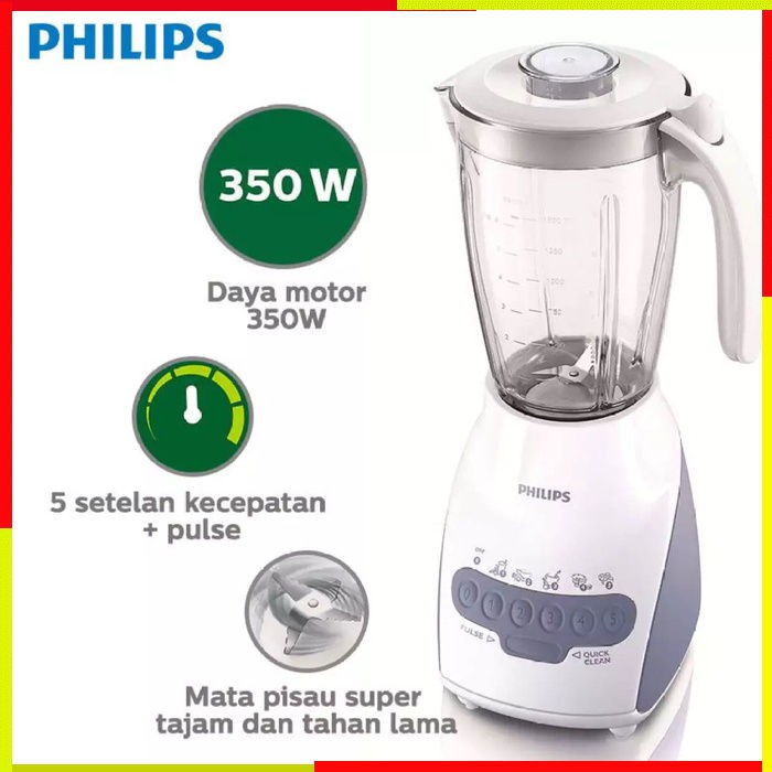 BLENDER PHILIPS HR2116 2L BLENDER BLANDER DAGING BUMBU BELENDER JUICER JUSER PLASTIK KACA MINI KECIL