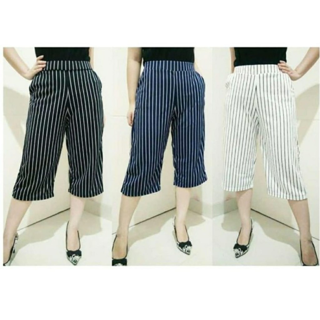 CELANA PENDEK SALUR / KULOT 3/4 MOTIF