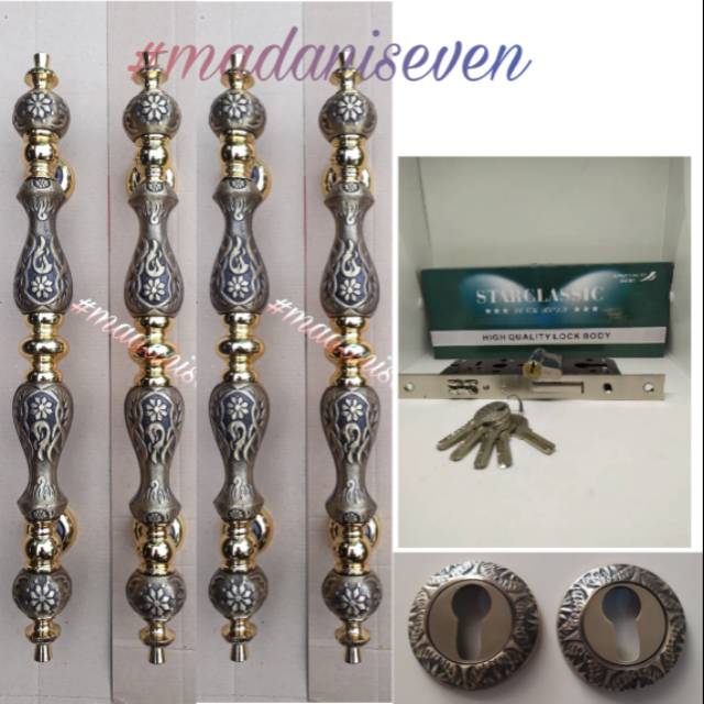 HANDLE PINTU RUMAH / HANDLE PINTU RUMAH SET / GAGANG PINTU RUMAH MINIMALIS / GAGANG PINTU RUMAH SET