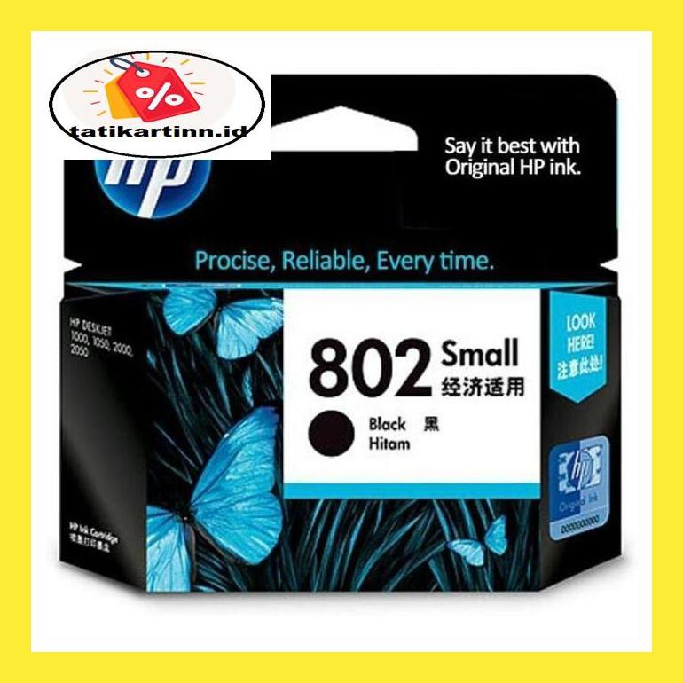 

740Dpppt Cartridge Printer Hp 802 Black Small Ink Original 8D6Mpt0P