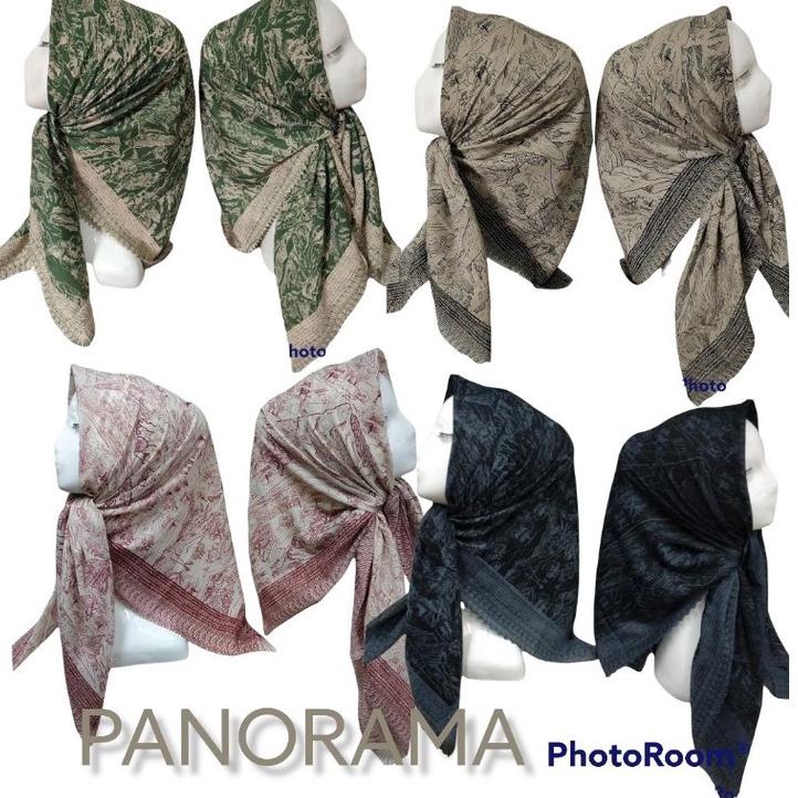 {GRT.01Jl22ᴮ} Deenay kw motif PANORAMA mm collection NN hijab voal lasercut Gunung