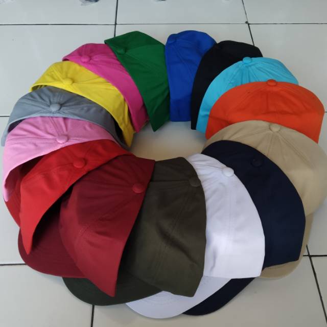 Topi polos Baseball Grosir Murah Pria Wanita Size Dewasa dan Anak