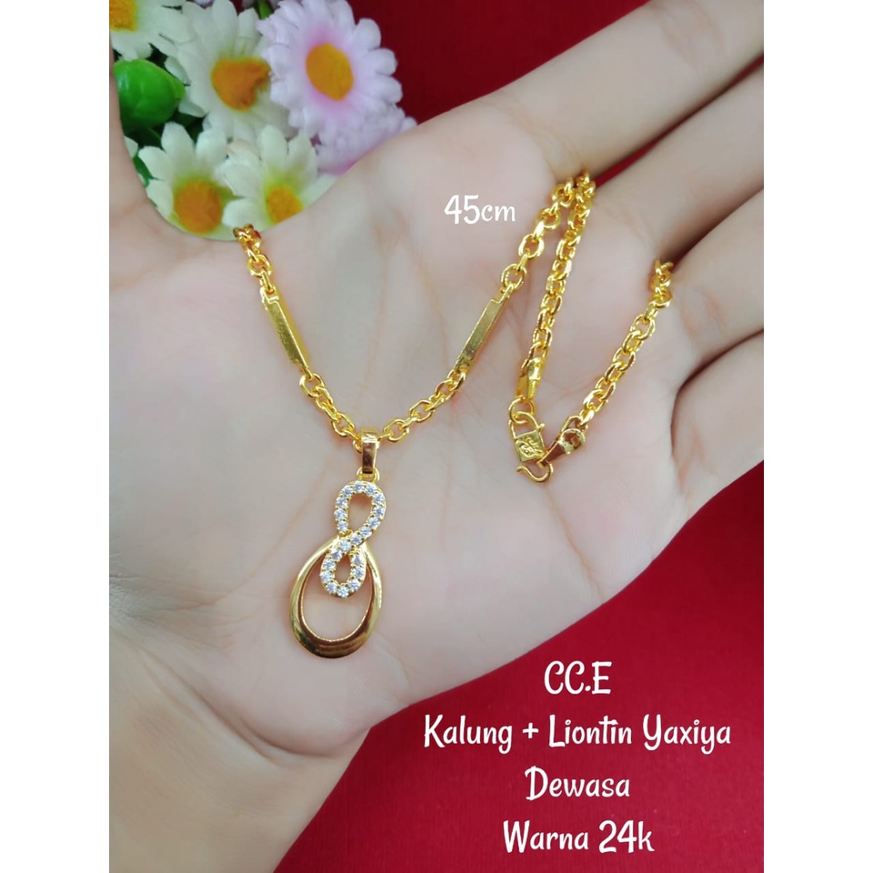Kalung 8 Lapis Emas 24k 999 Karat Berkilau Seperti Asli
