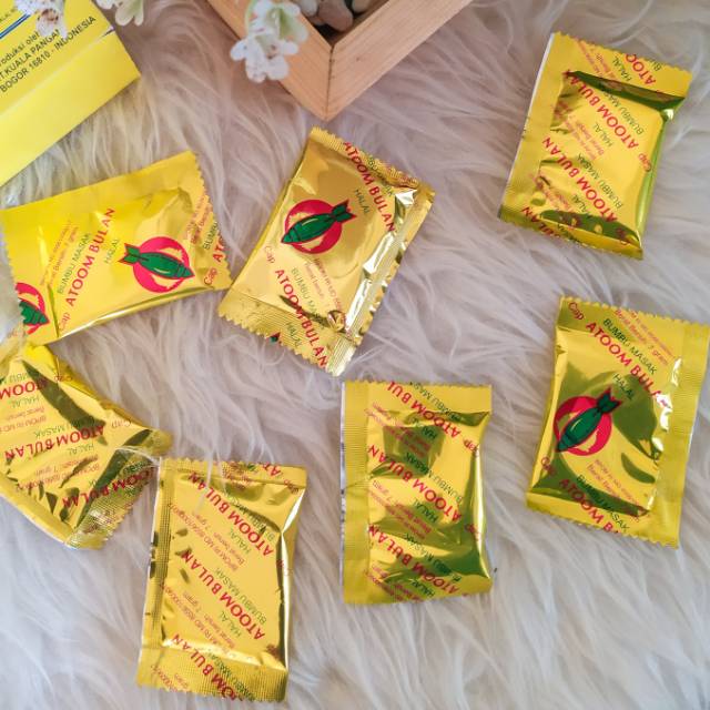 

Atoom bulan SACHET 1 pcs kemasan kecil, sachet atoom bulan