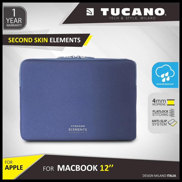 Tucano Second Skin Elements Sleeve For New Macbook 12"