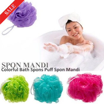 FAS Spon Mandi 15 gr Colorfull Bath Spons Puff