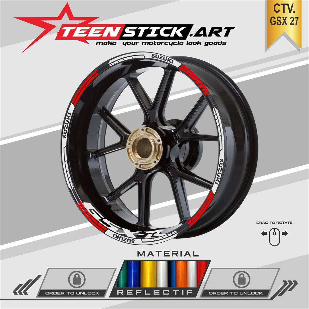 CUTTING STICKER VELG GSX 27