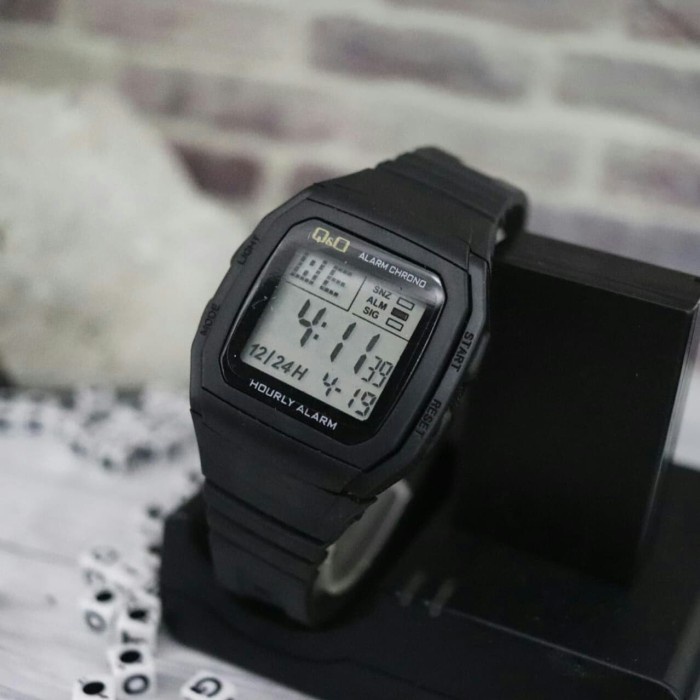 JAM TANGAN IMPORT PREMIUM PRIA WANITA Q&O ORIGINAL WATER RESISTAN QQ - Biru