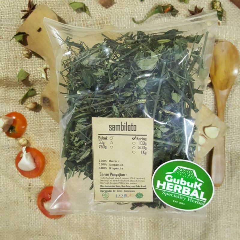 

SAMBILOTO / SAMBIROTO KERING 1 KG - Andrographis Paniculata - MURNI - JSR - REMPAH
