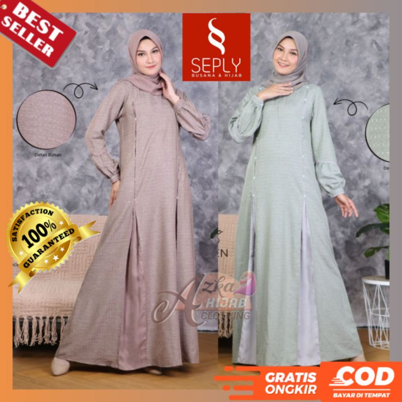 BAJU GAMIS TERBARU 2021 / GAMIS SEPLY MEYRA 38 / GAMIS MODERN / GAMIS SIMPLE ELEGAN / DRESS WANITA M