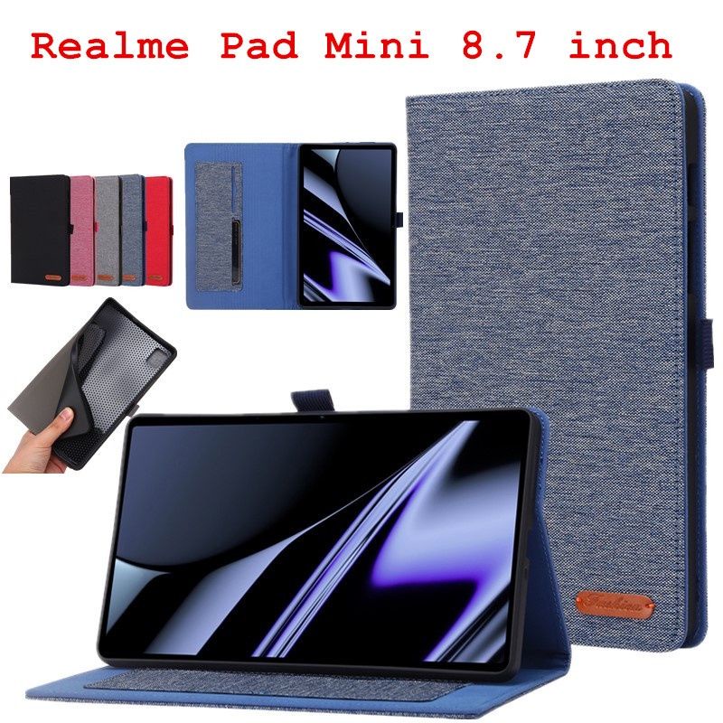 Case Realme Pad Mini 8.7 Inch 2022 Flip Cover Casing Kulit PU + TPU