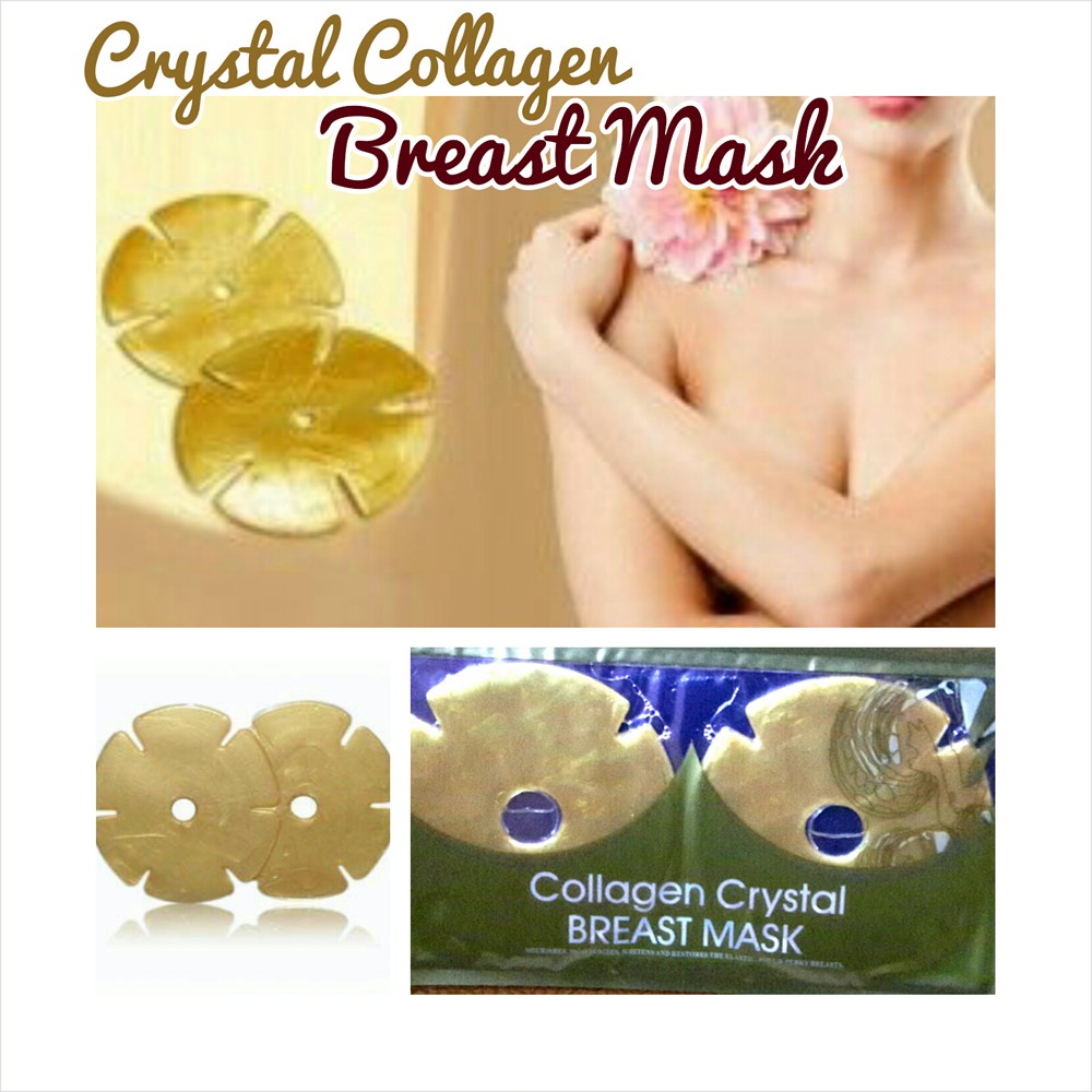 Breast GOLD Mask / Crystal collagen breat Mask / masker payudara Emas
