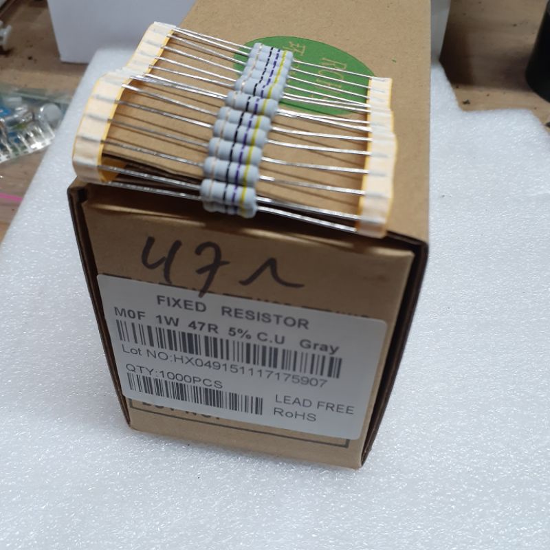resistor 47ohm 1w
