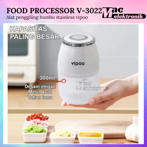 Blender Mini Portabel Elektrik Tanpa Kabel Ukuran 300 ML TYPE VIPOO V-3022