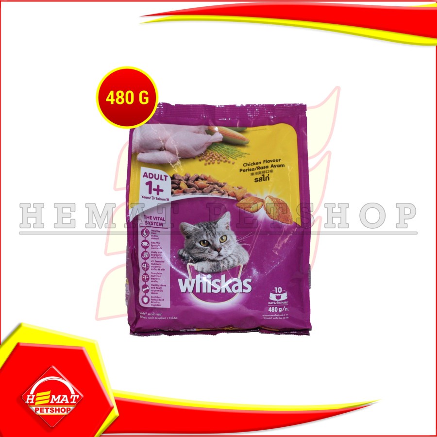 Makanan Kucing Whiskas 480Gram / Fresh Pack