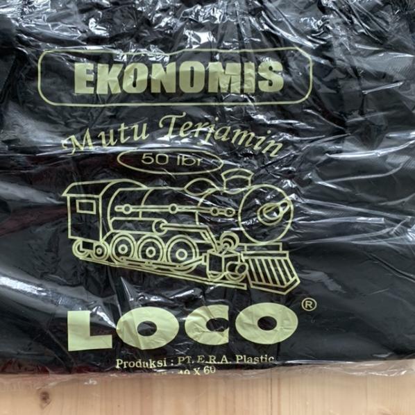 ✦ Kantong Plastik / Kresek Loco Ekonomis Hitam 40 ➻